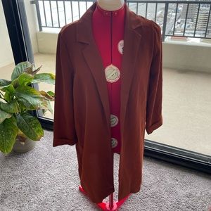 Orange casual blazer